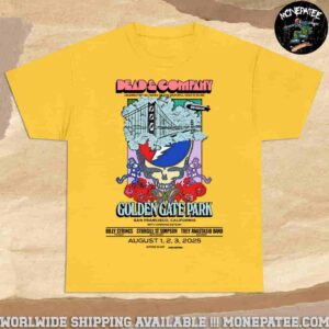 Dead And Company Exclusive Tee In San Francisco California Live At Golden Gate Park On August 1 2 3 2025 Merchandise Unisex T-Shirt