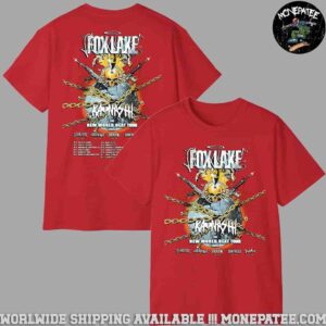 Fox Lake The NEW WORLD HEAT TOUR 2025 Dates List Two Sided Unisex T-Shirt