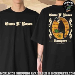 Guns N’ Roses Tampere Fi Concert Poster At Ratina Stadium On July 7 2025 The Gardener Of Rock Unisex T-Shirt