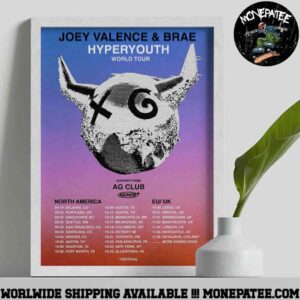 Joey Valence And Brae Hyperyouth World Tour 2025 North America EU UK Decorative Poster Canvas