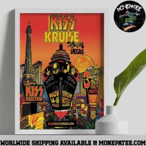 Kiss Kruise Landlocked In Vegas On November 14-16 2025 At Virgin Hotel Las Vegas Decorative Poster Canvas