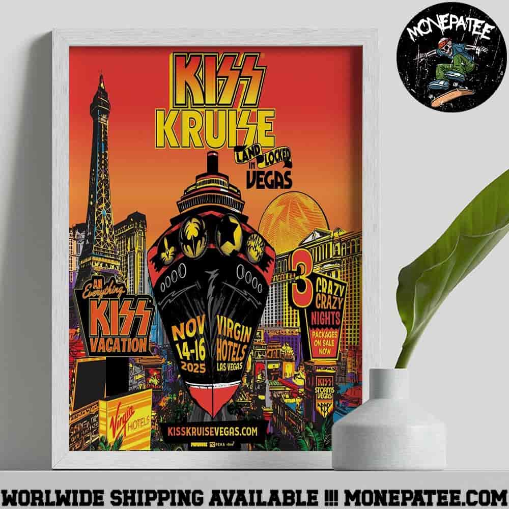 Kiss Kruise Landlocked In Vegas On November 14-16 2025 At Virgin Hotel Las Vegas Decorative Poster Canvas Kiss Kruise Landlocked In Vegas On November 14-16 2025 At Virgin Hotel Las Vegas Decorative Poster Canvas