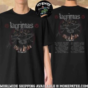 Lagrimas Band US Tour 2025 Schedule List Dates Two Sided Unisex T-Shirt