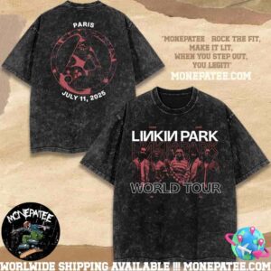 Linkin Park France 2025 Exclusive Tee Live At Stade de France On July 11 2025 Washed Shirt