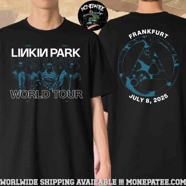 Linkin Park Frankfurt Germany 2025 From Zero World Tour Exclusive Tee At Deutsche Bank Park On July 8 Member Band Merchandise T-Shirt