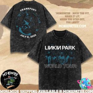Linkin Park Frankfurt Germany 2025 Washed Tee From Zero World Tour Exclusive Tee At Deutsche Bank Park On July 8 Member Band Shirt