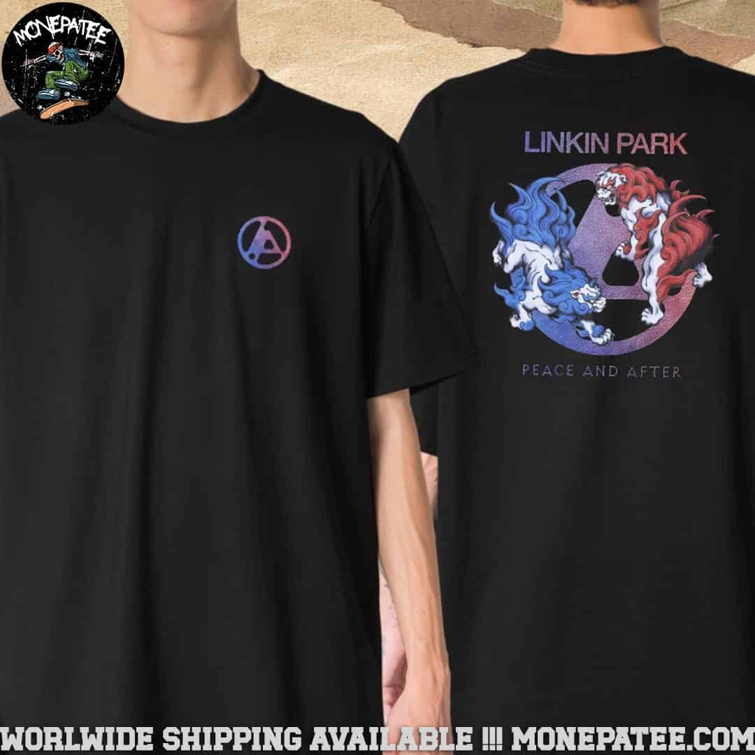Linkin Park X Peace And After Exclusive Tee Japan From Zero World Tour Dual Beasts Chestmark Two Sided T-Shirt Linkin Park X Peace And After Exclusive Tee Japan From Zero World Tour Dual Beasts Chestmark Two Sided T-Shirt