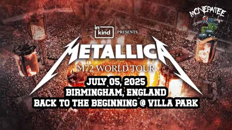 Metallica M72 World Tour “Back to the Beginning” – Black Sabbath’s Farewell Reunion at Villa Park, Birmingham, England on July 5, 2025