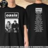 Oasis Live ’25 World Tour 2025 Exclusive Vintage Logo Merchandise Two Sided T-Shirt