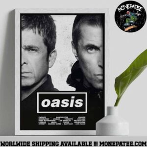 Oasis Live ’25 World Tour 2025 Global Reunion Decorative Poster Canvas