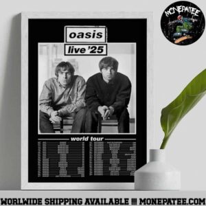 Oasis Live ’25 World Tour 2025 Reunion Across Continents Decorative Poster Canvas