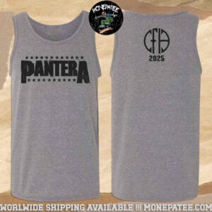Pantera Cowboys From Hell Tour 2025 Logo Merchandise Tank Top Shirt