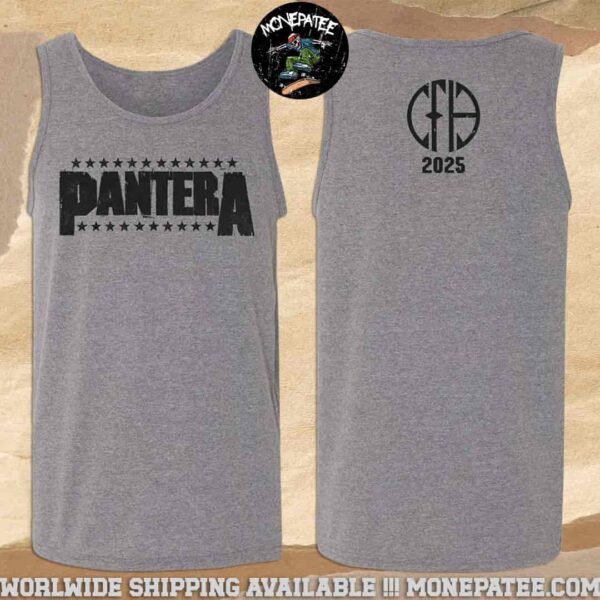 Pantera Cowboys From Hell Tour 2025 Logo Merchandise Tank Top Shirt