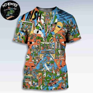 Phish Band Boulder Colorado Live At Folsom Field On July 3 4 5 2025 All Over Print T-Shirt