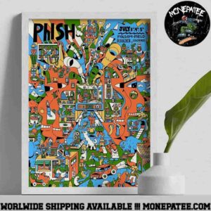 Phish Band Boulder Colorado Live At Folsom Field On July 3 4 5 2025 Decorative Poster Canvas