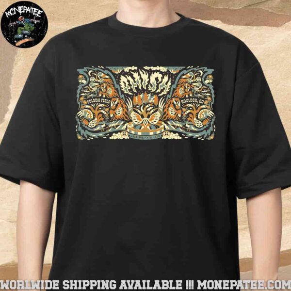 Phish Band Boulder Colorado Venue Poster Live At Folsom Field On July 3 4 5 2025 Unisex T-Shirt
