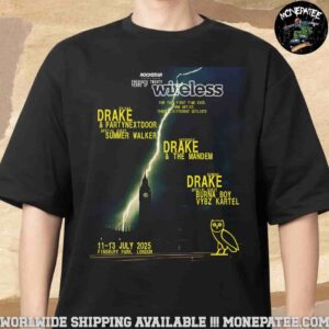 Rockstar Energy Present Wireless Festival At Finsbury Park London On 11-13th July 2025 Unisex T-Shirt