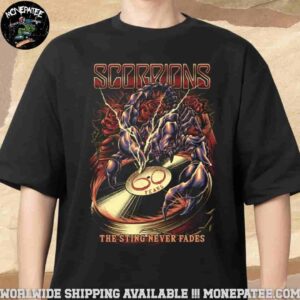 Scorpions The Sting Never Fades Tee European Tour 2025 Merchandise T-Shirt