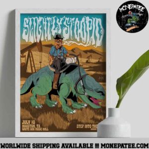 Slightly Stoopid Concert Poster Houston TX At White Oak Music Hall On July 10 Step Into The Sun Summer Tour 2025 Decorative Poster Canvas
