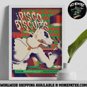 The Disco Biscuits Poster For Show In Atlantic City NJ At The Music Box At The Borgata Jul 4 2025 Decorative Poster Canvas