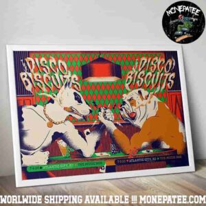 The Disco Biscuits Poster For Show In Atlantic City NJ At The Music Box At The Borgata Jul 4-5 2025 Decorative Poster Canvas