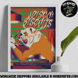 The Disco Biscuits Poster For Show In Atlantic City NJ At The Music Box At The Borgata Jul 4 5 2025 Decorative Poster Canvas