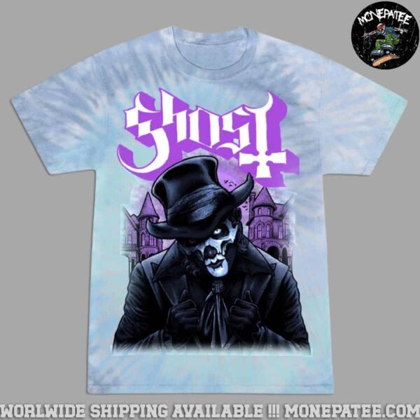 The Ghost Skeletour All Over Print Tie Dye Tee Papa V Perpetua Shirt