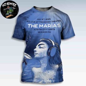 The Marias Austin City Limits Season 51 Exclusive Poster Tee July 8th 2025 At ACL Live At The Moody Theater All Over Print T-Shirt