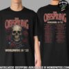 The Offspring Supercharged Worldwide In 2025 Mohawk Skull Tour Merchandise Two Sided Unisex T-Shirt