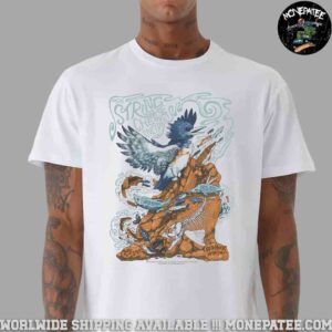 The String Cheese Incident Morrison CO Poster Live At Red Rocks Amphitheatre On July 18-19 2025 Fish Bird Artwork Unisex T-Shirt