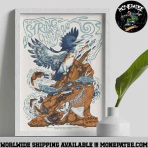 The String Cheese Incident Morrison Co Poster Live At Red Rocks Amphitheatre On July 18-19 2025 Fish Bird Artwork Decorative Poster Canvas