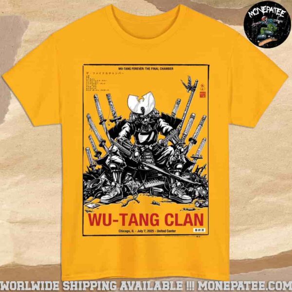 Wu-Tang Clan Chicago IL On July 7 At United Center Wu-Tang Forever The Final Chamber Samurai Artwork Unisex T-Shirt