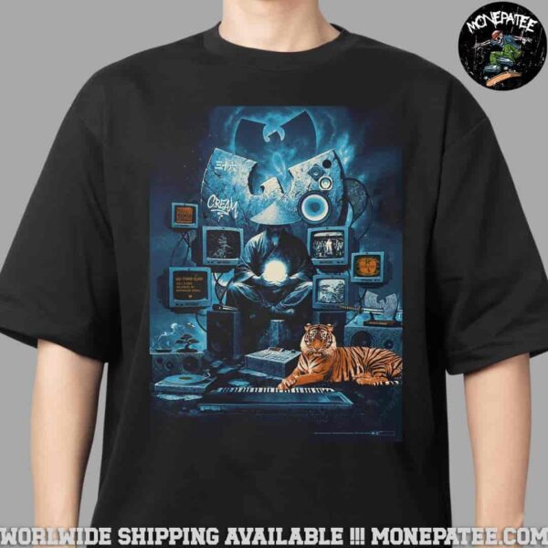 Wu-Tang Clan Columbus OH Concert Poster Wu Vision On July 9 2025 Live At Nationwide Arena Unisex T-Shirt