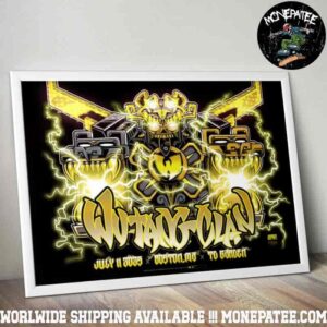Wu-Tang Clan Concert Poster Boston Ma On July 11 2025 Live At The TD Garden Wu-Tang Forever The Final Chamber Decorative Poster Canvas
