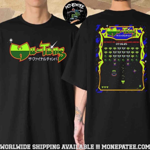 Wu-Tang Clan Detroit MI Live At Little Caesars Arena On July 8 2025 Wu-Tang Forever The Final Chamber Tour 36 Bits Of Fury Artwork Two Sided Unisex T-Shirt