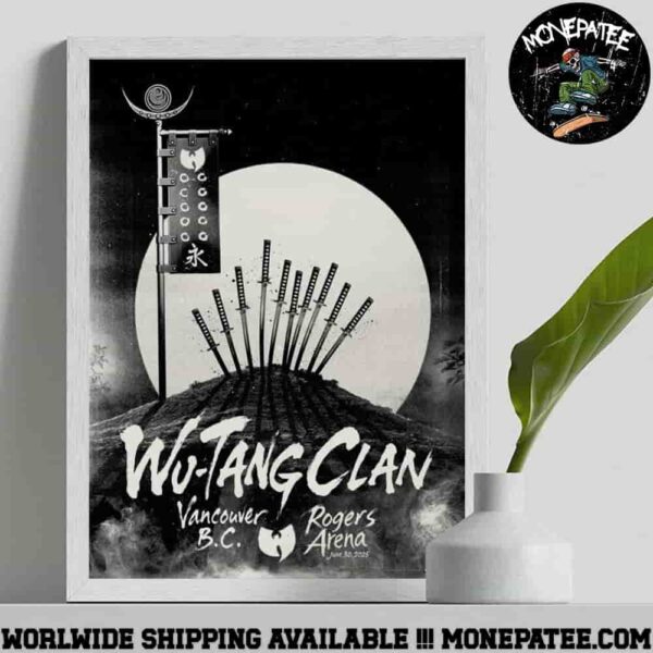 Wu Tang Clan Vancouver BC Wu Tang Forever The Final Chamber Tour 2025 Tee at Rogers Arena June 30 Decorative Poster Canvas