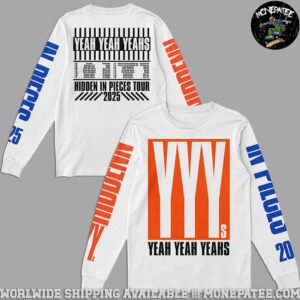 Yeah Yeah Yeahs Band Hidden In Pieces Tour 2025 Tour Dates Longslevve Shirt